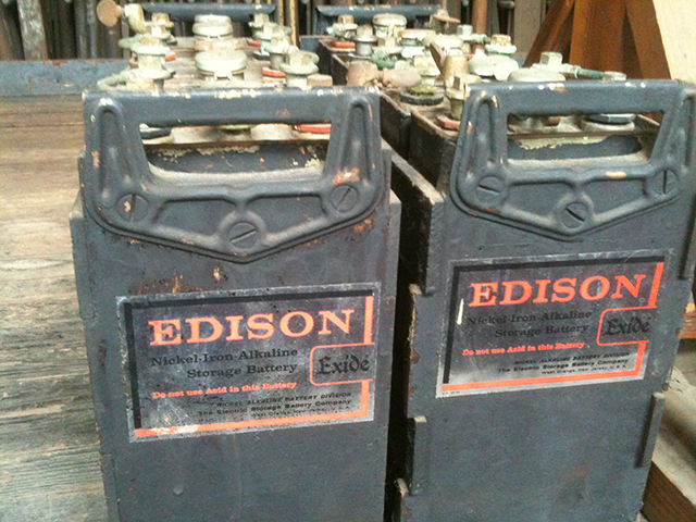 Edison’s nikkel – ijzerbatterij, 28 april 2013.
